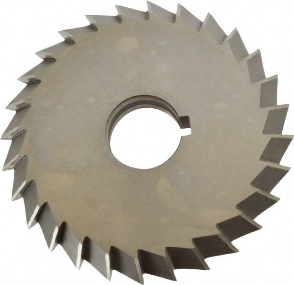 Value Collection - 5° 5" Cut Diam, 3/4" Cut Width, 1-1/4" Arbor, High Speed Steel Double-Angle Cutter - All Tool & Supply