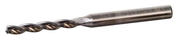 Kennametal - 0.3566" 130° Solid Carbide Jobber Drill - TiAlN Finish, Right Hand Cut, Spiral Flute, Straight Shank, 4.06" OAL, Standard Point - All Tool & Supply