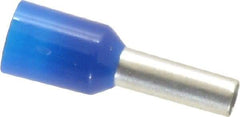 ACI - 14 AWG, Partially Insulated, Crimp Electrical Wire Ferrule - 8mm Long x 2.6mm Diameter Pin, 15mm Overall Length - All Tool & Supply