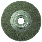 12 in. Diameter - 2 Arbor Hole - Crimped Steel Wire Straight Wheel - All Tool & Supply