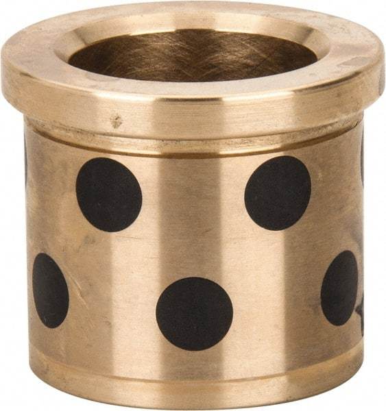 Dayton Lamina - 1" ID x 1-3/8" OAL, Aluminum Bronze, Die & Mold Shoulder Bushing - Shoulder, 1-3/8" Bottom OD, 1-3/8" Top OD, 1.55" Collar OD, 1-3/16" Above Collar - All Tool & Supply