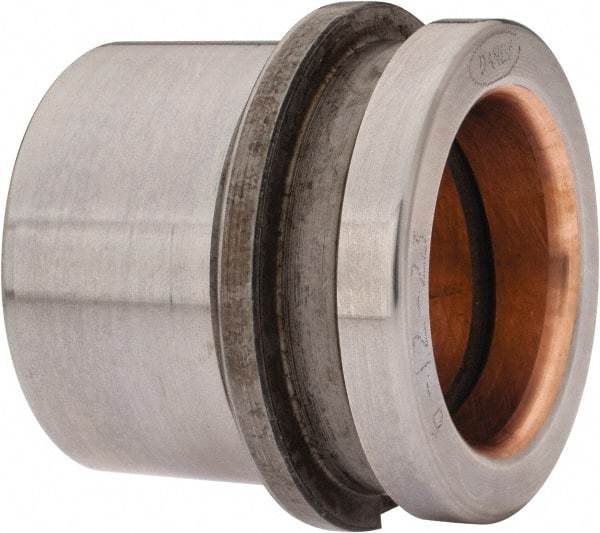 Dayton Lamina - 1-1/2" ID x 2" OAL, Steel, Bronze Plated Die & Mold Shoulder Bushing - Short Shoulder, 2.19" Bottom OD, 2" Top OD, 2.345" Collar OD, 13/16" Under Collar, 1-3/16" Above Collar - All Tool & Supply