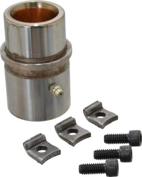 Dayton Lamina - 1-1/4" ID x 3-1/8" OAL, Steel, Bronze Plated Die & Mold Shoulder Bushing - Shoulder, 1.94" Bottom OD, 1-3/4" Top OD, 2.095" Collar OD, 2" Under Collar, 1-1/8" Above Collar - All Tool & Supply