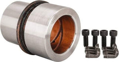 Dayton Lamina - 2" ID x 3-5/8" OAL, Steel, Bronze Plated Die & Mold Shoulder Bushing - Shoulder, 2.909" Bottom OD, 2-1/2" Top OD, 3.064" Collar OD, 2" Under Collar, 1-5/8" Above Collar - All Tool & Supply