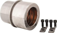 Dayton Lamina - 2-1/2" ID x 4-3/8" OAL, Steel, Bronze Plated Die & Mold Shoulder Bushing - Shoulder, 3.659" Bottom OD, 3-1/4" Top OD, 3.814" Collar OD, 2-1/2" Under Collar, 1-7/8" Above Collar - All Tool & Supply