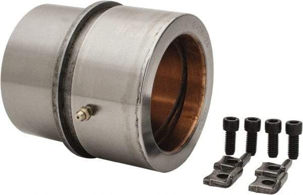 Dayton Lamina - 3" ID x 4-3/8" OAL, Steel, Bronze Plated Die & Mold Shoulder Bushing - Shoulder, 4.19" Bottom OD, 3-3/4" Top OD, 4.283" Collar OD, 2-1/2" Under Collar, 1-7/8" Above Collar - All Tool & Supply