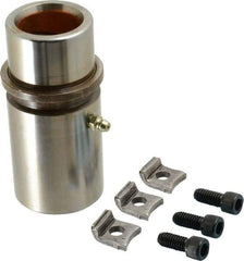 Dayton Lamina - 1-1/4" ID x 4-1/8" OAL, Steel, Bronze Plated Die & Mold Shoulder Bushing - Extra Long Shoulder, 1.94" Bottom OD, 1-3/4" Top OD, 2.095" Collar OD, 3" Under Collar, 1-1/8" Above Collar - All Tool & Supply