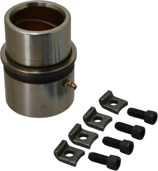 Dayton Lamina - 1-3/4" ID x 4-3/8" OAL, Steel, Bronze Plated Die & Mold Shoulder Bushing - Extra Long Shoulder, 2-1/2" Bottom OD, 2-1/4" Top OD, 2.658" Collar OD, 3" Under Collar, 1-3/8" Above Collar - All Tool & Supply