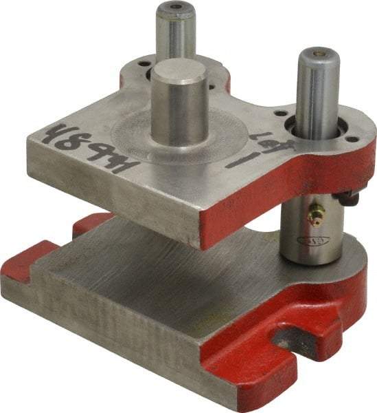 Anchor Danly - 5" Guide Post Length, 1" Die Holder Thickness, 5" Radius, Kick Press Semi Steel Die Set - 6" Overall Width x 4-11/16" Overall Depth - All Tool & Supply