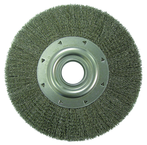 12 in. Diameter - 2 Arbor Hole - Crimped Steel Wire Straight Wheel - All Tool & Supply