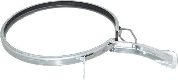 Made in USA - 8" ID Galvanized Duct Clamp with PVC Seal - All Tool & Supply