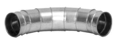 Made in USA - 5" ID Galvanized Duct Fitting - 8.82" Long, 24 Gage - All Tool & Supply