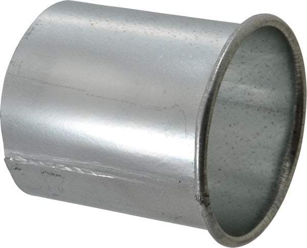 Made in USA - 4" ID Galvanized Duct Adapter - 4" Long, 22 Gage - All Tool & Supply