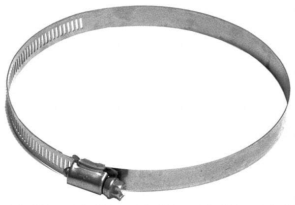 Made in USA - 5-1/2" ID Stainless Steel Duct Hose Clamp - 1/2" Long - All Tool & Supply