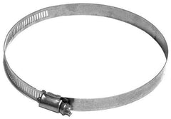 Made in USA - 5-1/2" ID Stainless Steel Duct Hose Clamp - 1/2" Long - All Tool & Supply