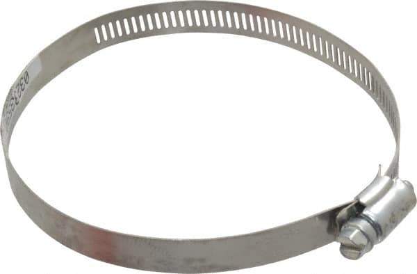 Made in USA - 4-1/2" ID Stainless Steel Duct Hose Clamp - 1/2" Long - All Tool & Supply