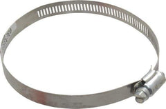 Made in USA - 4-1/2" ID Stainless Steel Duct Hose Clamp - 1/2" Long - All Tool & Supply