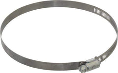 Made in USA - 6-1/2" ID Stainless Steel Duct Hose Clamp - 1/2" Long - All Tool & Supply