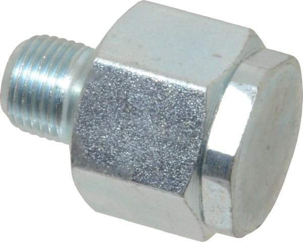 LDI Industries - 1/8 Thread, Steel, Zinc Plated, Filter Vent - 1-1/16" High, 3/4" Hex Flats Diam - All Tool & Supply