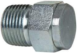 LDI Industries - 3/8 Thread, Steel, Zinc Plated, Filter Vent - 1-1/32" High, 3/4" Hex Flats Diam - All Tool & Supply