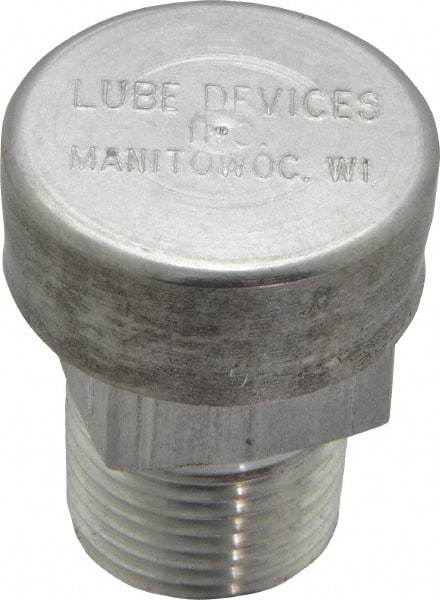 LDI Industries - 3/8 Thread, Aluminum, Protected Vent - 1-1/4" High, 1" Hex Flats Diam - All Tool & Supply