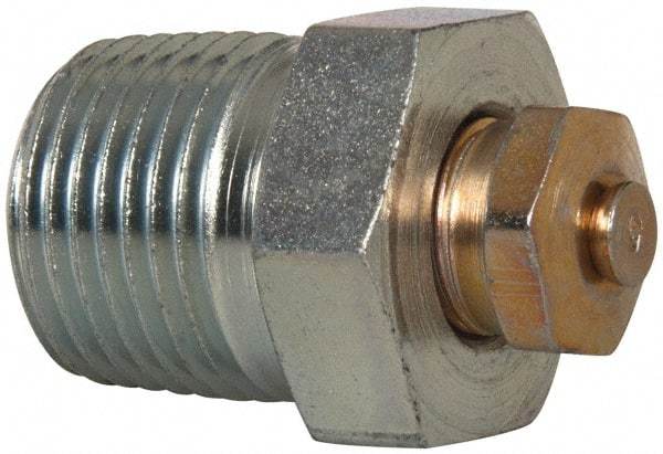 LDI Industries - 3/8-18 Thread, 45 to 80 psi Relief Pressure, Steel, Relief Vent - 30.23mm High, 19.05mm Hex Flats Diam - All Tool & Supply