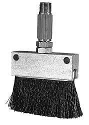 LDI Industries - 2-1/4" Long Brush, 2-1/4" Width/Diam, PTF Thread Oil Reservoir Lubrication Brushes - 1-5/32" Bristle Length, 250°F, 2-3/8" Length Under Mounting Thread, Straight Shank - All Tool & Supply