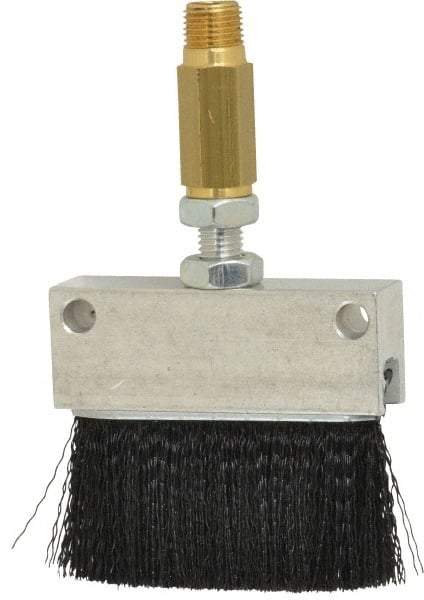 LDI Industries - 2-1/4" Long Brush, 2-1/4" Width/Diam, PTF Thread Oil Reservoir Lubrication Brushes - 1-5/32" Bristle Length, 250°F, 2-3/8" Length Under Mounting Thread, Straight Shank - All Tool & Supply