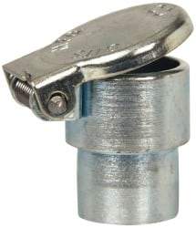 Gits - Steel, Zinc Plated, Shoulder Drive One Piece, Straight Oil Hole Cover - 0.503-0.505" Drive Diam, 1/2" Drive-In Hole Diam, 3/8" Drive Length, 13/16" Overall Height - All Tool & Supply