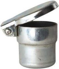 Gits - Steel, Zinc Plated, Shoulder Drive One Piece, Straight Oil Hole Cover - 0.878-0.880" Drive Diam, 7/8" Drive-In Hole Diam, 1/2" Drive Length, 1-1/16" Overall Height - All Tool & Supply