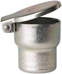 Gits - Steel, Zinc Plated, Shoulder Drive One Piece, Straight Oil Hole Cover - 1.003-1.005" Drive Diam, 1" Drive-In Hole Diam, 19/32" Drive Length, 1-5/16" Overall Height - All Tool & Supply