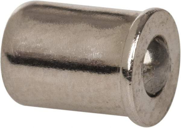 Gits - Steel, Zinc Plated, Plain Drive One Piece, Ball Valve Oil Hole Cover - 0.190-0.192" Drive Diam, 3/16" Drive-In Hole Diam, 1/4" Drive Length, 9/32" Overall Height - All Tool & Supply