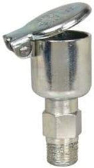 Gits - 9/64 Ounce Capacity, 1/8-27 Thread, Steel, Zinc Plated, Brazed Body Oil Cup - 1-21/32" High, 5/16" Thread Length, Gravity Feed - All Tool & Supply