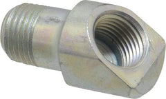 Alemite - 45° Head Angle, Grease Fitting Adapter - 1" Overall Height, 7/16" Shank Length - All Tool & Supply