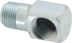 Alemite - 90° Head Angle, Grease Fitting Adapter - 1" Overall Height, 7/16" Shank Length - All Tool & Supply