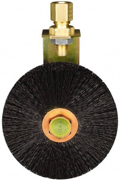 Trico - 3" Width/Diam, Oil Reservoir Lubrication Brushes - 400°F, Straight Shank - All Tool & Supply