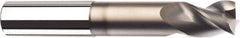 SGS - 1/2", 2 Flute, Single End, Solid Carbide, 0.02" Corner Radius End Mill - 3" OAL, 45° Helix, Right Hand Flute, 3/4" LOC, Right Hand Cut, 1-1/2" Extended Reach - All Tool & Supply