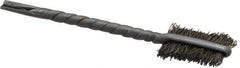 Osborn - 3/8" Diam Flat Steel Tube Brush - 0.008" Filament Diam, 9/16" Brush Length, 2-1/8" OAL, 3/32" Diam Shank - All Tool & Supply