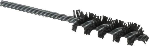 Osborn - 3/4" Diam Helical Nylon Tube Brush - 2-1/2" Brush Length, 5" OAL, 0.168" Diam Shank - All Tool & Supply