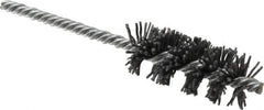 Osborn - 1" Diam Helical Nylon Tube Brush - 2-1/2" Brush Length, 5-1/2" OAL, 1/4" Diam Shank - All Tool & Supply