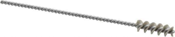 Osborn - 0.325" Diam Helical Nylon Tube Brush - 1" Brush Length, 5" OAL, 0.119" Diam Shank - All Tool & Supply