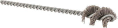 Osborn - 0.64" Diam Helical Nylon Tube Brush - 1" Brush Length, 5" OAL, 0.169" Diam Shank - All Tool & Supply