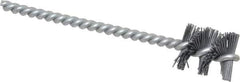 Osborn - 0.89" Diam Helical Nylon Tube Brush - 1" Brush Length, 5" OAL, 0.228" Diam Shank - All Tool & Supply