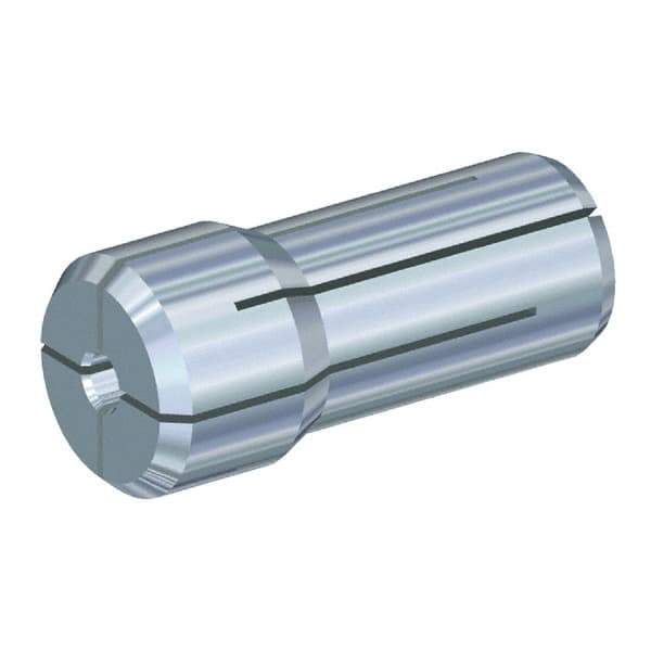 Kennametal - 0.0591 Inch, 1.15 to 1.5 mm Collet Capacity, Series DA000 Double Angle Collet - 0.66 Inch Overall Length, 0.27 Inch Overall Diameter, 0.001 Inch TIR - Exact Industrial Supply