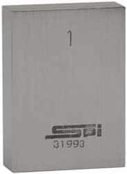 SPI - 0.141" Rectangular Steel Gage Block - Accuracy Grade AS-1, Includes NIST Traceability Certification - All Tool & Supply