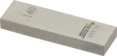 SPI - 0.14" Rectangular Steel Gage Block - Accuracy Grade 0, Includes NIST Traceability Certification - All Tool & Supply