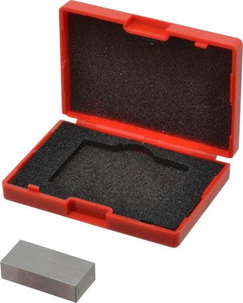 SPI - 0.65" Rectangular Steel Gage Block - Accuracy Grade 0, Includes NIST Traceability Certification - All Tool & Supply