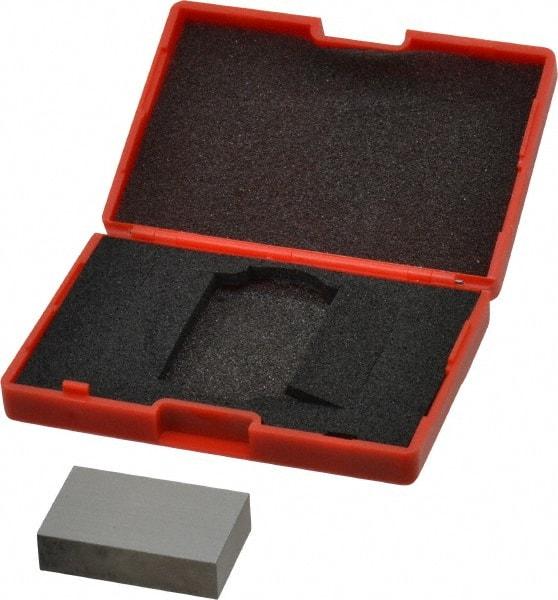 SPI - 0.85" Rectangular Steel Gage Block - Accuracy Grade 0, Includes NIST Traceability Certification - All Tool & Supply