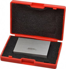 SPI - 2" Rectangular Steel Gage Block - Accuracy Grade 0, Includes NIST Traceability Certification - All Tool & Supply