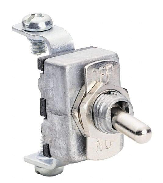 Gardner Bender - 2 Position, 12 Volt, 15 Amp, Motor Rated Toggle Switch - On Off Sequence, 1 Switch, Silver - All Tool & Supply